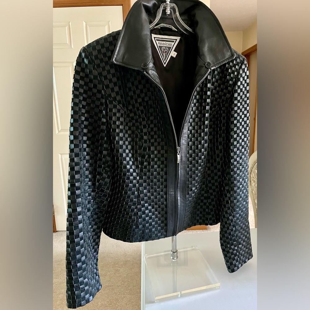 Marvin Richards Black Checkered Jacket